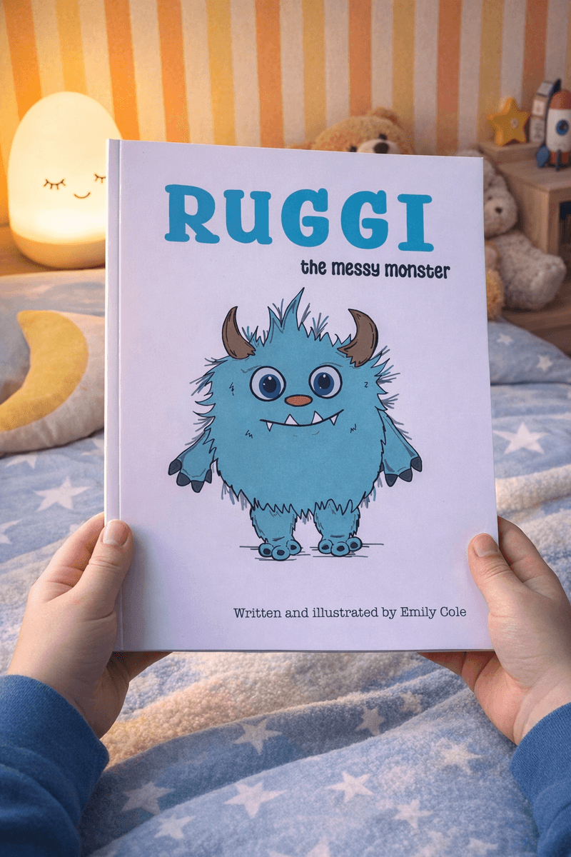 Ruggi The Messy Monster - A story about friendship and tidying up